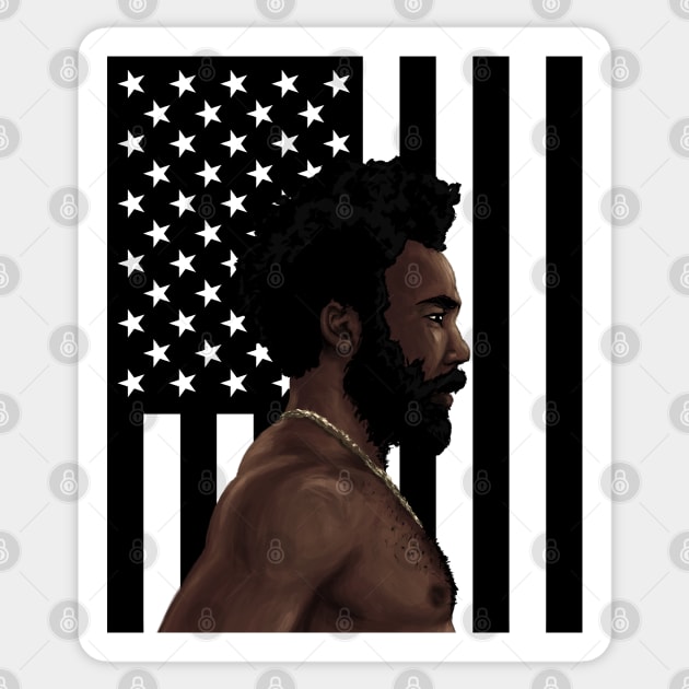 Childish Gambino - This Is America Sticker by huckblade